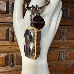 Paul Smith Dice Keychain with Leather Strap for Dice